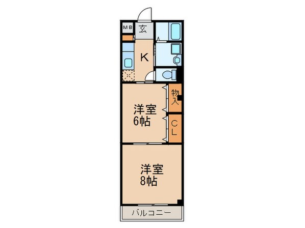 メゾン京田の物件間取画像